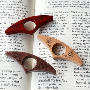 Finger Ring Reader Support <b>Book</b> Finger Holder Wooden - Product Image 6