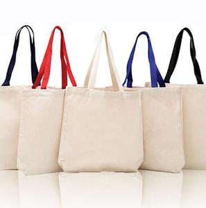 Rocky Road 2026 High Quality Hot Selling Custom Wholesale 100% Cotton Canvas <b>Medium</b> Tote <b>Bags</b> with Color Handles for Daily Use - Product Image 2