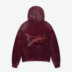 Sudaderas con Capucha Personalizadas OEM con Lavado Ácido, 100% Algodón, Felpa Francesa, Estampado Invernal, Bordadas, Talla 3XL - Nueva Llegada, Venta al Por Mayor Disponible - Product Image 2