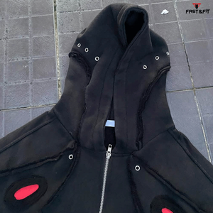 เสื้อฮู้ดดี้สไตล์ใหม่สำหรับฤดูหนาว ออกแบบเองได้ พิมพ์ลายดิจิทัล ย้อมสีพื้น ซักแบบสโตนวอช ผ้าฟลีซคอตตอน 100% เป็นมิตรกับสิ่งแวดล้อม ราคาประหยัด - Product Image 4