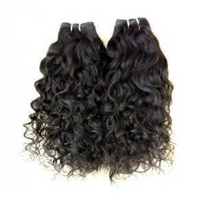 Extensions de cheveux humains indiens bouclés non traités, tissage en lots, simple épaisseur, HD, approvisionnement en vrac, ondulations profondes naturelles, 100% vierges - Product Image 5
