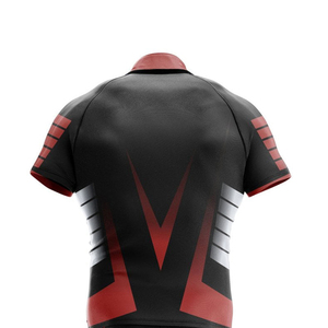 ชุดยูนิฟอร์มรักบี้ฤดูหนาวแบบสั้นสีตามสั่งสำหรับทุกเพศทุกวัย ไซส์ใหญ่ ผลิตจากโพลีเอสเตอร์ 100% ป้องกันรังสียูวี ระบายอากาศได้ดี ลายพิมพ์แบบซับลิเมชั่นด้านหน้า - Product Image 4