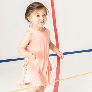 ODM-Robes vertes écologiques sans manches à col rond pour petites filles - Product Image 5
