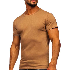 Clush Industries Custom Logo Embroidery Printed Men's Cotton T-Shirts High Street Style O-Neck Breathable Quick Dry <b>Short</b> Sleeve - Product Image 3