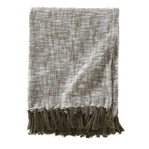 Jeté de canapé en coton tissé à la main de luxe avec bordure décorative à franges à texture chevrons pour les acheteurs d'exportation - Product Image 6