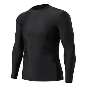 Rashguard unisexe personnalisé à manches longues, imprimé numériquement, 100 % polyester, pour BJJ MMA Jiu Jitsu, coupe compressive durable, faible MOQ - Product Image 1