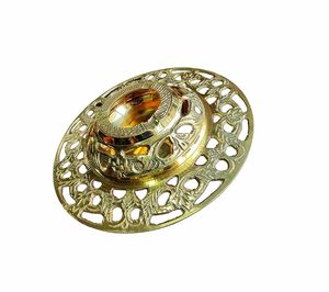 Cendrier en laiton de luxe moderne, rond, décoratif, objet de table, objet de collection, haute qualité, pour la décoration de la maison et des hôtels, idéal pour offrir - Product Image 4