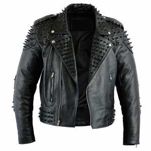 Meilleure Vente Prix Abordable Vestes en Cuir pour Femmes Nouvelle Collection Personnalisée Veste en Cuir Cloutée pour Femmes en Gros - Product Image 1