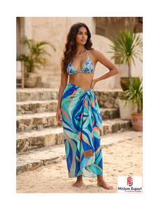 Fabricante de Sarongs Polinesios Personalizados, Pareos Hawaianos, Ropa de Playa, Ropa de Resort Tropical, Proveedor de Tejidos Textiles OEM ODM - Product Image 6