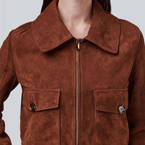 Premium Quality Women <b>Suede</b> Leather <b>Jacket</b> at Wholesale Price New Arrival Women's Vintage <b>Suede</b> Leather <b>Jacket</b>. - Product Image 6