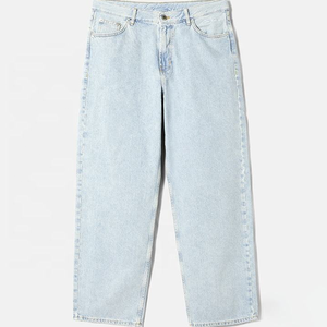 Jeans de Diseñador para Hombre, Corte Holgado, 100% Algodón, Cintura Media, 5 Bolsillos, Pantalones Vaqueros con Logotipo Bordado, Gran Venta - Product Image 5