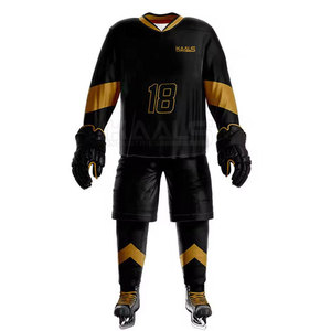 Uniforme de Hockey sobre Hielo Transpirable de Alta Calidad al Mejor Precio al por Mayor para Hombre, Colores y Logotipo Personalizados, Servicio OEM - Product Image 3