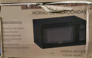 A-v-a-n-t-i 0.7 C-u. Horno de Microondas F-t. 700-W, Negro, Dañado, en Caja - Product Image 3
