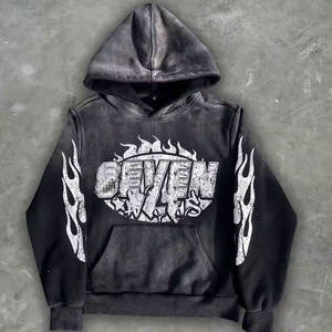 Conjunto de Sudadera con Capucha y Pantalones Deportivos Clásicos Personalizables con Logotipo, Estilo Urbano, Suaves, con Interior Cepillado - Product Image 2