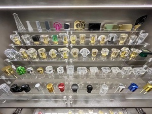 Luxury Exclusive Colorful <b>Plastic</b> Acrylic Parfum Bottle <b>Cap</b> Cover Customized Shape ABS Transparent Lightweight Fashion <b>Caps</b> - Product Image 4