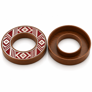 <b>Wooden</b> Chocolate <b>Box</b> <b>with</b> Gold Textured <b>Lid</b> & Ring Knob for Events Weddings & Premium Gifting Custom Sizes & Colors Available - Product Image 4