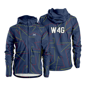 Custom Thin Nylon Coated Hooded Windbreaker Zipper Men's Jackets Eco Friendly Quick Dry Breathable Spring Wear Outerwear Jackets - Product Image 4