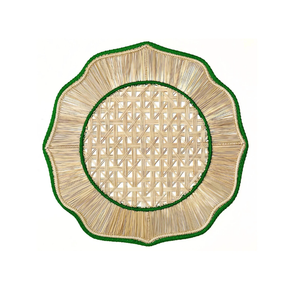 Rustic Seagrass Table Mats Round Handwoven Straw <b>Placemats</b> Vintage Wicker Charger Plates for Country Home Decor - Product Image 2