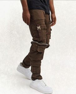 Pantalones Casuales de Estilo Urbano para Hombre, Pantalones Cargo de Alta Calidad 100% Algodón, Suaves, Modernos y Cómodos - Product Image 5