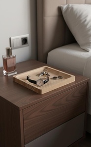 Excellent Quality Natural Wood Serving Tray for <b>Breakfast</b> <b>in</b> <b>Bed</b> Kitchen <b>Table</b> or Living Room Available At Factory - Product Image 5