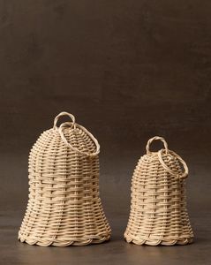 Decorative Handmade Rattan <b>Cow</b> <b>Bell</b> Wall Hanging Ornament For Vintage Farmhouse Interior And Garden Spaces - Product Image 6