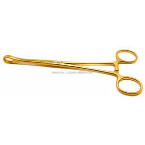 Pinza de Esponja Forster de Proveedor Real, Recta con Anillo de Bloqueo, Herramienta de Sujeción para Piercings Corporales, Opciones Personalizadas - Product Image 3