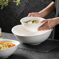 Nordischer Stil Umweltfreundliche Porzellan-Suppenschüssel 8/10/12 Zoll Bootförmige Salatschüssel für Restaurant & Haushalt