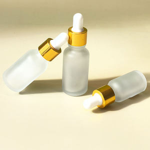 Unalilia PZ-12 5ml-100ml Essential Oil <b>Dropper</b> Lotion Spray Frosted Cosmetic Silk Screen Printed High Quality Round Glass <b>Bottle</b> - Product Image 5