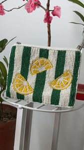Sac à main de soirée pour femmes avec perles et fermeture éclair, pochette légère pour mariages, fêtes, rassemblements et événements formels - Product Image 3