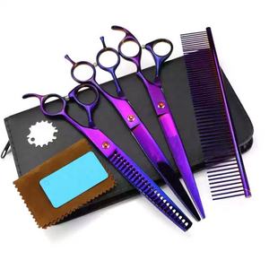 ชุดกรรไกรตัดแต่งขนสัตว์คุณภาพสูง สแตนเลส สำหรับแมวและสุนัข - Product Image 1