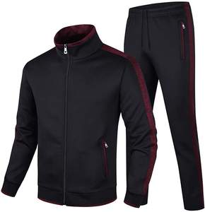 Conjunto Deportivo Informal de Último Diseño, 100% Algodón, Manga Larga, Chaqueta Deportiva con Cierre Completo y Pantalones para Correr y Trotar - Product Image 1