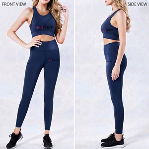 Ensemble de yoga pour femmes, vêtements de sport et de fitness, prix bas, taille haute, haut sans manches, ensemble 2 pièces de qualité supérieure pour femmes - Product Image 5