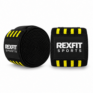 Wholesale Strength Training <b>Knee</b> Wraps for Weightlifting Gym Powerlifting <b>Squats</b> Custom Logo Manufacturer - Product Image 3