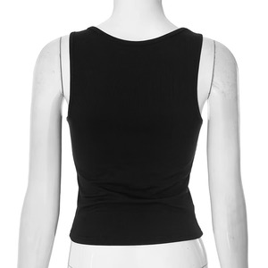 Premium Performance Women Activewear <b>Rhinestone</b> Tank <b>Top</b> Manufacturer Moisture Control Fabric OEM Bulk Production - Product Image 2