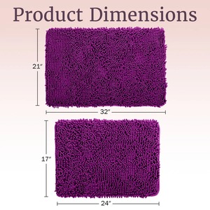 Customised Bestselling for Microfiber Square Simple Solid Color <b>Absorbent</b> Waterproof Non-Slip Bathroom Bedroom <b>Door</b> <b>Mat</b> for - Product Image 3