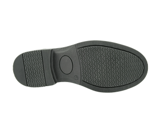 Zapatos de Vestir de Cuero Genuino Negro para Hombre, con Punta Redonda, Sin Cordones, Suela de Goma Acolchada, Logotipo Grabado - Product Image 2