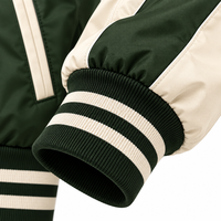 Veste bomber en toile à col montant pour homme, tendance streetwear, imperméable, coupe-vent, respirante et écologique, en promotion pour l'hiver
