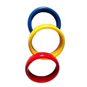 Conjunto de Brazaletes de Resina Coloridos y Modernos, Rojo, Amarillo y Azul, de Primera Calidad, Elegantes y Lindos, Joyería Unisex para Boda, para Mujer - Product Image 3