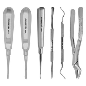 Kit Básico de Extracción Dental, Juego de 6 Instrumentos Quirúrgicos Orales Manuales de Acero Inoxidable para Procedimientos Quirúrgicos Dentales - Product Image 2