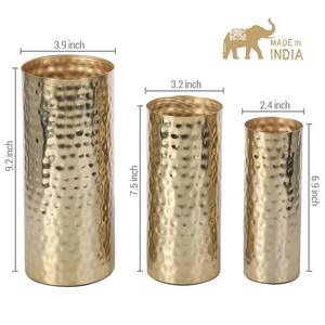 Jarrón de Metal Contemporáneo para Arreglos Florales, Adorno Interior Premium para el Hogar y la Oficina - Product Image 3