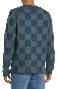 Autumn <b>Men</b> High Street Knitted Pullover <b>Wool</b> Loose Padded Print <b>Sweaters</b> Streetwear Anti-Shrink Feature Front Logo Embroidery - Product Image 3