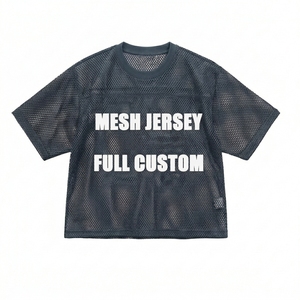 เสื้อเจอร์ซีย์ตาข่ายสั่งทำพิเศษ ระบายอากาศได้ดี แขนสั้น คอกลม สำหรับผู้ใหญ่ ไซส์ S สกรีนลาย - Product Image 4