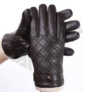 Guantes de Piel de Cabra Hechos a Medida de Primera Calidad, Estilo Sencillo para Uso en Exteriores y Playa, Guantes y Manoplas de Cuero - Product Image 1