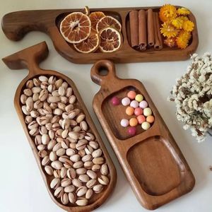 SOFIYA CRAFT Bandeja de Servir de Madera Moderna, Ecológica, Hecha a Mano, Duradera, con Compartimentos, Plato para Aperitivos, Frutas y Bocadillos, para Fiestas - Product Image 1