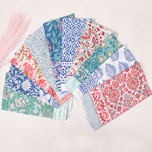 Eco-Friendly Cotton Floral Print <b>Square</b> <b>Scarf</b> Multifunctional Headband Casual Unisex Bandana Spring Summer Style - Product Image 2