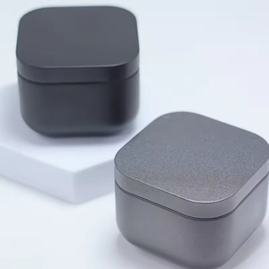 Portable Mini Tea Candy <b>Storage</b> Tin Box Food Grade Square Empty Metal Candle Tin Jars in Multiple Colors Accept Customization - Product Image 4