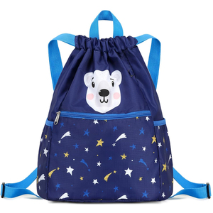 Sublimation <b>Drawstring</b> Bags Polyester Custom Logo Gym <b>Backpack</b> Sports Travel Promotional String Bag Bulk - Product Image 1
