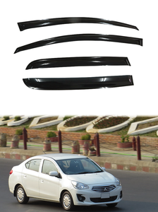 Mitsubishi Mirage 2012-2016 Transparent Smoke <b>Door</b> Visor Rain Guard Car Window Sun Shade <b>Vent</b> Visor Made Acrylic Double Adhesive - Product Image 2