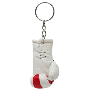 American Flag Boxing Glove Keychain Faux Leather Unisex Mini Glove with Metal Ring for <b>Car</b> Mirror Hanging - Product Image 4