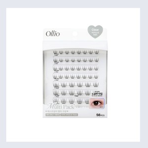 Extensions de cils UV Ollio sans colle, multi-pack transparent, fabriqué en Corée, extensions de cils en bande. - Product Image 2